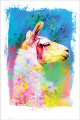 JGS174 - Rainbow Llama I - 12x18