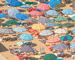 JGS191 - Umbrellas on Beach I - 16x12