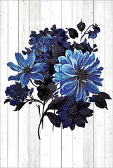 JGS216 - Indigo Flower Bouquet - 12x18