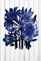 JGS219 - Indigo Lilies - 12x18