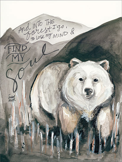 Jessica Mingo JM116 - Find My Soul Bear Find My Soul, Polar Bear, Mountains from Penny Lane