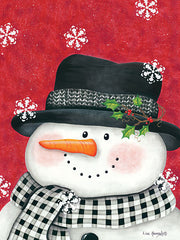 KEN1049 - Holly & Black Plaid Snowman - 12x16