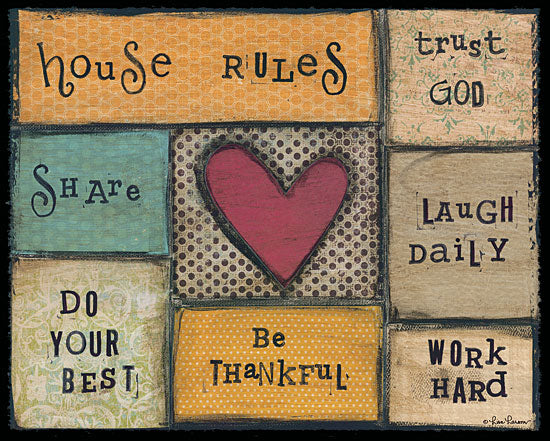 Lisa Larson LAR190 - House Rules - House Rules, Heart, Primitive from Penny Lane Publishing