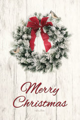 LD1457 - Titmouse Christmas Wreath   - 12x18