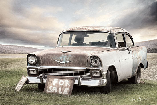 Lori Deiter LD1633 - Looking for Love - 18x12 Car, Rusty Car, For Sale Sign, Photography, Field from Penny Lane