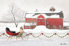 LD1704 - Christmas Barn with Sleigh - 18x12