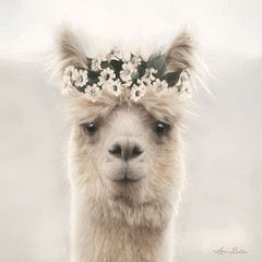 LD1735 - Alpaca with Flowers - 12x12
