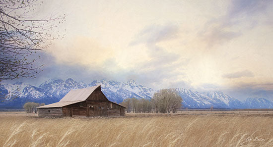 Lori Deiter LD1793 - LD1793 - Faith to Move Mountains - 18x9 Barn, Farm, Mountains, Landscape, Fields from Penny Lane