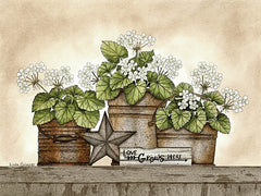 LS1675 - Love Grows Here Geraniums - 16x12