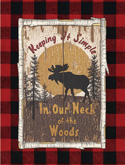 LS1735 - Plaid Moose - 12x16