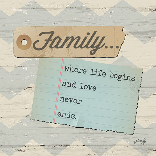 Marla Rae MA1067GP - Family... - Family, Notepaper, Chevron from Penny Lane Publishing