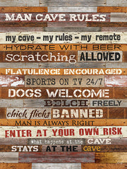 MA1077 - Man Cave Rules - 12x16