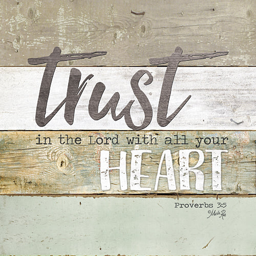 Marla Rae MA2424GP - Trust in the Lord - Painted Wood, Sign, Inspirational, Decorative, Typography from Penny Lane Publishing