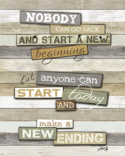 Marla Rae MA2571 - New Ending - Inspirational, Wood Planks, Inspirational, Rules from Penny Lane Publishing