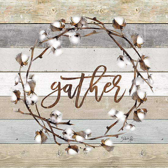 Marla Rae MAZ5060 - Gather Cotton Wreath   - Cotton, Wreath, Gather from Penny Lane Publishing