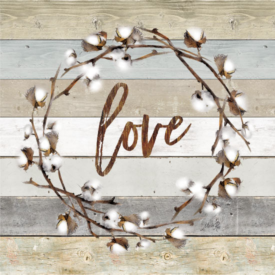 Marla Rae MAZ5061GP - Love Cotton Wreath    - Cotton, Wreath, Love from Penny Lane Publishing