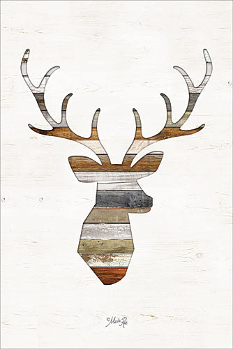 Marla Rae MAZ5211 - Wood Slat Deer - Wood Slats, Deer, Silhouette from Penny Lane Publishing