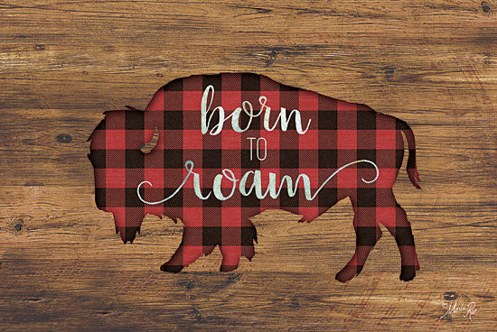 Marla Rae MAZ5216GP - Born to Roam Bison - Born to Roam, Bison, Plaid, Southwest from Penny Lane Publishing