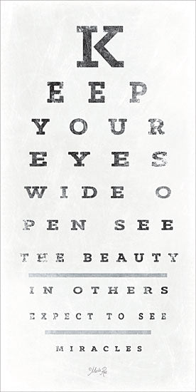 Marla Rae MAZ5266 - Eye Chart II Eye Chart, Today, Black & White from Penny Lane