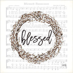 MAZ5335 - Blessed Assurance Bless Wreath - 12x12