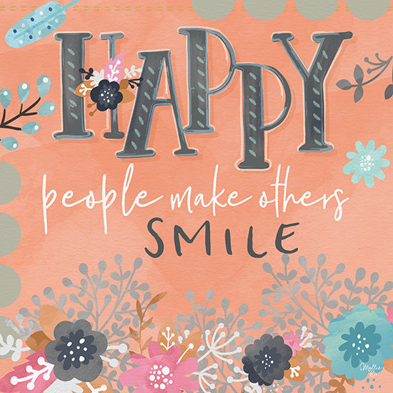 Mollie B. MOL1915 - Happy People - 12x12 Happy People, Smile, Flowers from Penny Lane