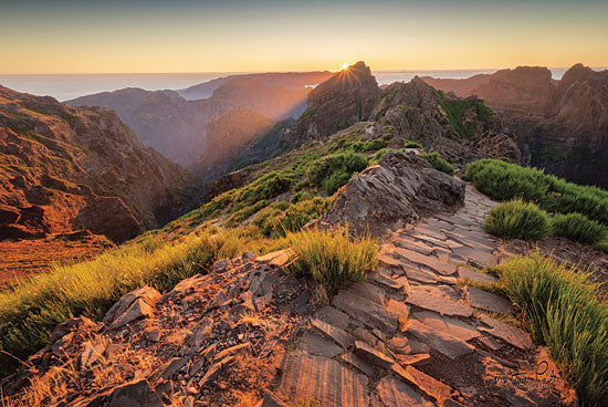 Martin Podt MPP467 - Mountains of Madeira Mountains, Madeira, Slate, Shale, Sunlight from Penny Lane