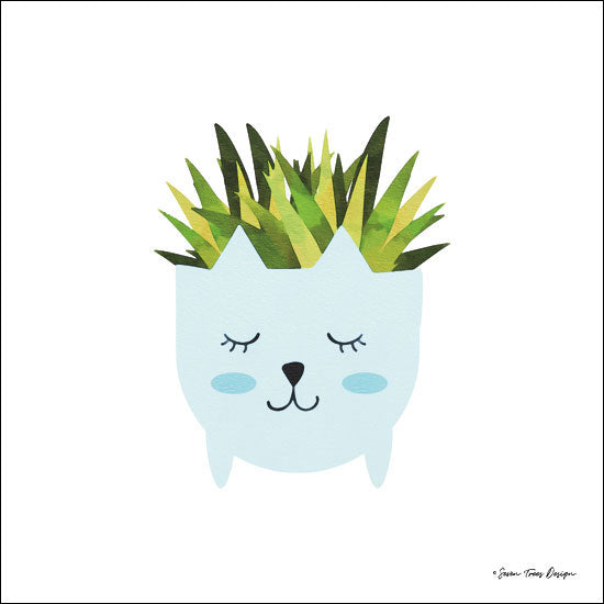 Seven Trees Design ST379 - Cat Plant  Cat, Plant, Cactus, Planter from Penny Lane