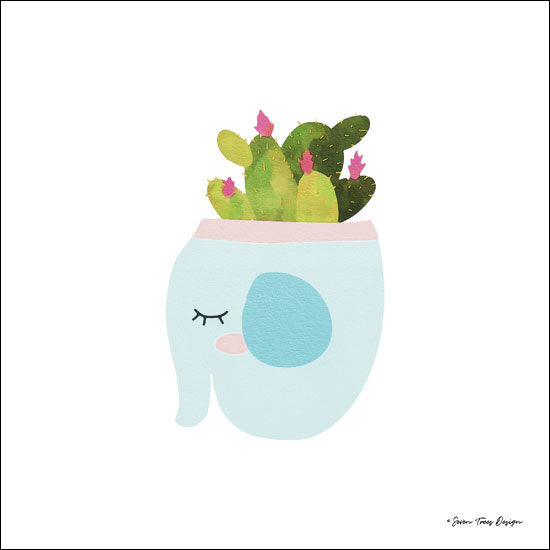 Seven Trees Design ST381 - Elephant Plant Elephant, Cactus, Planter, Plant, Botanical from Penny Lane