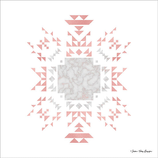 Seven Trees Design ST413 - Pink Aztec I Pink Aztec, Design, Modern, Southwest, Southwestern from Penny Lane