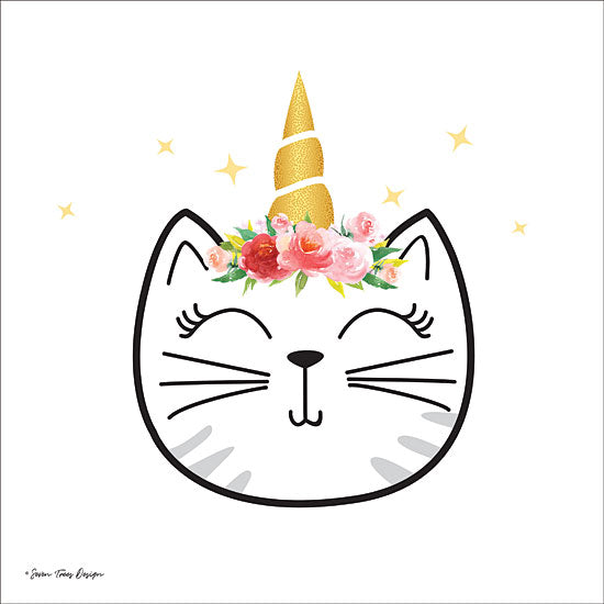 Seven Trees Design ST437 - Kitticorn II - 12x12 Caticorn, Unicorn, Cats, Flowers, Crown, Portrait from Penny Lane