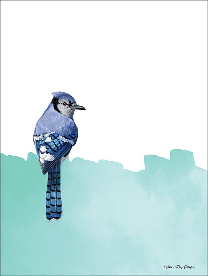 Seven Trees Design ST496 - ST496 - Bird on Blue          - 16x12 Bird, Portrait from Penny Lane