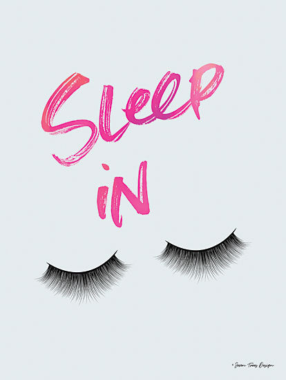 Seven Trees Design ST528 - ST528 - Sleep In - 12x16 Signs, Eyelashes, Sleep In, Typography from Penny Lane