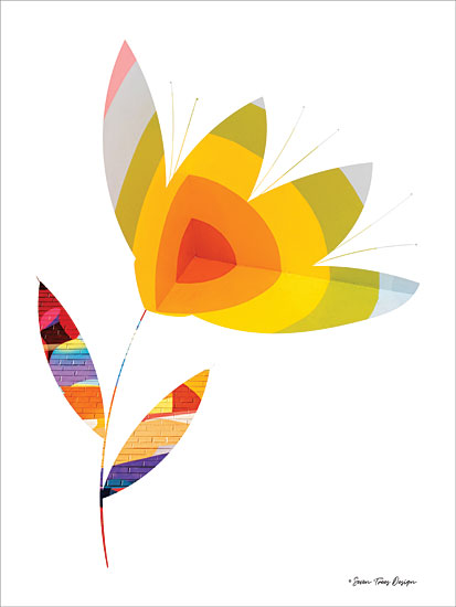 Seven Trees Design ST565 - Street Art Flower I - 12x16 Abstract, Flowers, Flower, Street Art from Penny Lane